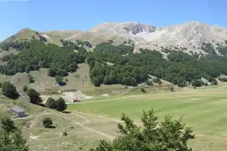 Panorama dei monti del Matese a Campitello Matese, Molise